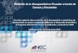 TTITULO - unstats.un.org · 1. Objetivos en la medición de discapacidad INEC - ECUADOR Objetivo general.-Fortalecer las capacidades institucionales con el fin de aumentar significativamente