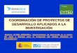 COORDINACIÓN DE PROYECTOS DE DESARROLLO APLICADOS A LA … 2014/1998969516_… · “Aprovechamiento Sostenible de la Biodiversidad en Bolivia: Estudio de los recursos naturales