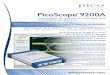 PicoScope 9200A - picotech.com · de la base de tiempos, y una resolución de 200 fs permiten la caracterización de la fluctuación en las aplicaciones que lo pidan. Los osciloscopios