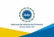 Información Educación Primaria Curso 2019/20 · Lengua Castellana y Literatura, Matemáticas, Ciencias de la Naturaleza, Ciencias Sociales, Educación Física, Educación Artística,