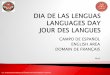 CAMPO DE ESPAÑOL ENGLISH AREA DOMAIN DE FRANÇAIS · CAMPO DE ESPAÑOL ENGLISH AREA DOMAIN DE FRANÇAIS Abril -Contribuir con el desarrollo integral de los futuros docentes de lenguas