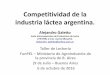 Competitividad de la industria láctea argentina. · ¿Qué es la competitividad?. •Una industria (o un sector) competitiva es aquella que posee la capacidad sostenible de ganar