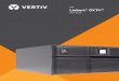 UPS Liebert® GXT4™ · Los modelos del UPS Liebert® GXT4™ de 5kVA y de 6kVA son sistemas de doble conversión en línea con baterías internas y un voltaje de salida configurable