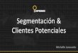 Segmentación & Clientes Potencialesmoztro.info/segmentacionclaseeae.pdf · Status/ Estilo de Vida Personal/ Trabajo ... Personalidad, Valores y Elementos Visuales. ML . TARGET INSIGHT