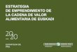 ESTRATEGIA DE EMPRENDIMIENTO DE LA CADENA DE …...La Estrategia de Emprendimiento en la Cadena de Valor Alimentaria de Euskadi presenta el compromiso de apoyo al emprendimiento de