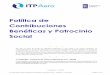Política de Contribuciones Benéficas y Patrocinio Social · Propiedad de ITP AERO ITP Aero Política sobre Contribuciones benéficas y Patrocinio social – versión 2.1 - junio
