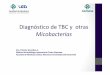 Diagnóstico de TBC y otras Micobacterias · Diagnóstico de TBC y otras Micobacterias Dra. Patricia González A. Médico Microbiólogo Laboratorio Clínica Alemana Facultad de Medicina