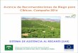 Avance de Recomendaciones de Riego para Cítricos. Campaña … · 2016-12-28 · 3/14 Avance de Recomendaciones de Riego para Cítricos. Campaña 2016 INTRODUCCIÓN El Sistema de