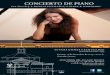 CONCIERTO DE PIANO · S U S A N A G Ó M E Z V Á Z Q U E Z, Piano Nacida en Alcalá de Henares (1995), comienza sus estudios de piano en el Conservatorio de esta Nacida en Alcalá
