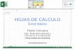 HOJAS DE CÁLCULO - unican.esMovimiento en el libro • En un libro de trabajo existen varias hojas de cálculo. Por ... • Las fórmulas empiezan con el signo igual (=). • Lo que