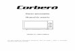 Horno microondas Manual de usuario - Electrodomésticos Corberó · 2018-05-18 · horno hasta que haya sido reparado por un técnico especializado. 29. Este aparato no ha sido pensado