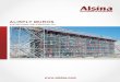 ALISPLY MUROS - Encofrados Alsina · Sistema de encofrado recuperable para muros de hormigón, diseñado para ser manipulado con grúa. Debido a su estudiada estructura de acero galvanizado