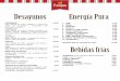Desayunos Energía Purapastipan.com.pe/menu/salaverry.pdf · 2019-03-28 · Desayunos Energía Pura Bebidas frías CONTINENTAL 15.90 Jugonaturaldefrutas,tostadasocanastade panes con