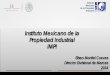 Instituto Mexicano de la Propiedad Industrial IMPI · el fin de garantizar la seguridad jurídica y la protección del Estado a las invenciones y a los signos distintivos. •Realizar