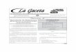 LLa Gacetaa Gaceta Lobservatoriodescentralizacion.org/descargas/wp-content/... · 2017-08-01 · la reforma a la Ley del Servicio Diplomático y Consular , pendiente de su entrada