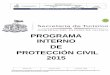 PROGRAMA INTERNO DE PROTECCIÓN CIVIL 2015 Interno de...Programa(Plan) de protección civil o Plan de Emergencias-contingencias.-Es el proceso por el cual se identifica por anticipado