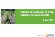 CADENA DE SABILA/ALOE VERA Indicadores e Instrumentos ... Cifras... · • Valle del Cauca es el primer departamento cultivador de sábila, resaltando el Municipio de Dagua con 320