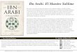 Ibn Arabi. El Maestro Sublime - Almuzara librosgrupoalmuzara.com/libro/9788417797164_ficha.pdf · 2019-04-05 · Ibn Arabi. El Maestro Sublime Ibn Arabi, reconocido a lo largo de