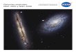 Galaxias espirales NGC 4302 y NGC 4298 - AmazingSpace · galaxias espirales en diferentes direcciones, los astrónomos obtienen información acerca de su forma, su estructura y su