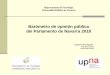 Barómetro de opinión pública del Parlamento de Navarra 2018 · 12,8% 5,5% 0,2% Mejor Igual Peor No sabe No contesta 2018 ECONOMÍA PERSONAL-PROSPECTIVA 2019 2018 ECONOMÍA NAVARRA-PROSPECTIVA