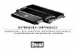 XPR82D-XPR84D3 NOTA: Asegurarse de seguir las instrucciones específicas incluidas con el kit de instalación del amplificador (no incluido con este amplificador). La información