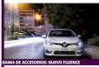 GAMA DE ACCESORIOS: NUEVO FLUENCE - …PORTABICICLETA TRASERO DE ENGANCHE DISEÑO EXTERIOR Los portabicicletas originales Renault, poseen un sistema de protección contra rayaduras