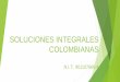 SOLUCIONES AMBIENTALES COLOMBIANAS · Obras Biomecánicas Auditorias e intervenciones ambientales Manejo y mejoramiento de suelos Jornadas ambientales y Ecológicas Tala y poda de