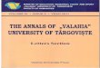  · The Annals Valahia " University of Tårgovi§te original. In the same way, for peritus, the interpreter could use a periphrasis Omul priceput (cf. 17,24) / The skilled man, but