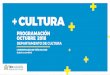 PROGRAMACIÓN OCTUBRE 2018...programaciÓn octubre 2018 departamento de cultura i.municipalidad de viÑa del mar (sujeta a cambios)