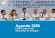 Agenda 2030 - Chiapas...de la Agenda 2030 para el Desarrollo Sostenible. En 19 de abril de 2017 se instaló el Consejo Estatal que tendrá la gran responsabilidad de dar materializar