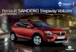 Renault SANDERO Stepway Volcomsites.renault.com.ar/avisos/files/Folleto Stepway Volcom LINK.pdf · Renault recommends El período de garantía del vehículo 0 km es de 3 años a partir