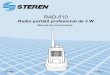 RAD-510 · El comunicador probablemente interfiera con radios o televisores, aún cuando esté operando apropiadamente. 5 Radio-intercomunicador (Walkie-talkie) semiprofesionales
