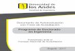 TABLA DE CONTENIDO - Uniandes (1).pdf · FIGURA 6 Apreciación sobre las estrategias del programa para articularsus líneas de investigacióna los grupos de investigaciónde otras