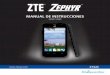 Manual De instruCCiones - ZTE · Tiene la opcion de instalar una tarjeta microSDHC de hasta 32GB para extender la capacidad de memoria de su teléfono. Se puede instalar o quitar