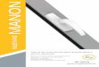 MANON - Savio S.p.A. MANON 2016_SPA.pdf · MANON Preciso engranaje en todos los movimientos (0°, 90°, 180°) Empuñadura con hendidura como la versión anterior Fijación de la