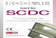 serie SCDC - Koolair · • Accionamiento por bobina de impulsión y rearme con servomotor eléctrico (Marcado CE y NF): bobina eléctrica de impulsión a 24 v. c.c. bobina eléctrica