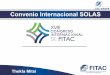 Convenio Internacional SOLASfitac.net/documents/TheklaMitsi.pdf · 2016-10-12 · El Convenio SOLAS está considerado como el más importante de todos los tratados internacionales