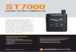ST7000 Radio TETRA Compacta · La radio compacta TETRA ST7000 combina una forma pequeña y discreta, una interfaz de usuario sencilla y un audio nítido. Su sistema híbrido con antena