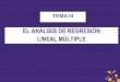 EL ANÁLISIS DE REGRESIÓN LINEAL MÚLTIPLE · 2012-10-19 · Modelos Multivariantes 2 Regresión Lineal Múltiple. En Rial, A. y Varela, J. (2008). Estadística Práctica para la