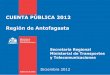 CUENTA PÚBLICA 2012 Región de Antofagastaapps.mtt.cl/www/cuentapublica/Regiones/Cuenta Publica...• Inducciones internas para nuevo examen teórico (Licencias B y C) a las escuelas