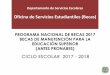 Oficina de Servicios Estudiantiles (Becas)its.mx/pdf/jmanutencion_coah_2017-2018.pdf · 2017-10-23 · • Ser mexicano • Estar inscrito en una IPES del estado de Coahuila de Zaragoza