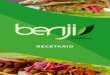 RECETARIO - Benji Gourmet · 1 paquete de Cochinita Pibil Vegana Benji ® 1 paquete de tostadas ¼ de cebolla morada picada 2 chiles habaneros picados Aceite, sazonador y sal al gusto