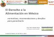 El Derecho a la Alimentación en Méxicoinfosiap.siap.gob.mx/opt/foroexpectativas/presentaciones... · 2012-04-09 · DA: Obligaciones del Gobierno • En reconocimiento de que los