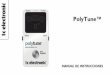 PolyTune™ · Es un afinador polifónico. El extraordinario PolyTune™ le permite tener un resumen del tono de todas las cuerdas (guitarra o bajo de 4/5/6 cuerdas) simultáneamente