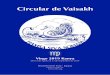 Circular de VaisakhPLEGARIA DEL AÑO 2019-2020 Circular de Vaisakh 5 A clean life, Vida limpia, an open mind, mente abierta, a pure heart, corazón puro, an eager intellect, inteligencia