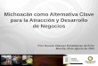 Michoacán como Alternativa Clave para la Atracción y ... pdf/Notas/MESA 1.- MICHOACAN CO… · Plan Estatal de Desarrollo. Enfoque estratégico. Objetivos estratégicos. Sectores