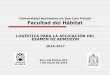 Universidad Autónoma de San Luis Potosí Facultad del Hábitathabitat.uaslp.mx/Documents/admision_2016/platica-informativa-aplicadores.pdf · vale de resguardo entrega de material