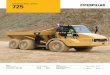 Camión Articulado 725 - LECTURA Specsecd).pdf · de Caterpillar incluye una estrategia contra la vacilación para mantener la continuidad de la velocidad. Cambio de marcha con aceleración
