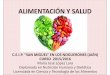 ALIMENTACIÓN Y SALUDceip-sanmiguel.es/.../presentacion_de_la_charla_de_ma_jose_lopez_4-4-2016.pdf · ALIMENTACIÓN Y SALUD C.E.I.P. “SAN MIGUEL” EN LOS NOGUERONES (JAÉN) CURSO