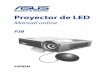 Proyector de LED - Asusdlcdnet.asus.com/pub/ASUS/Projectors/P3B/S10455_P3B_EM_WEB_UPDATED.… · del proyector se puede calentar, lo que puede reducir la calidad de imagen y dañar